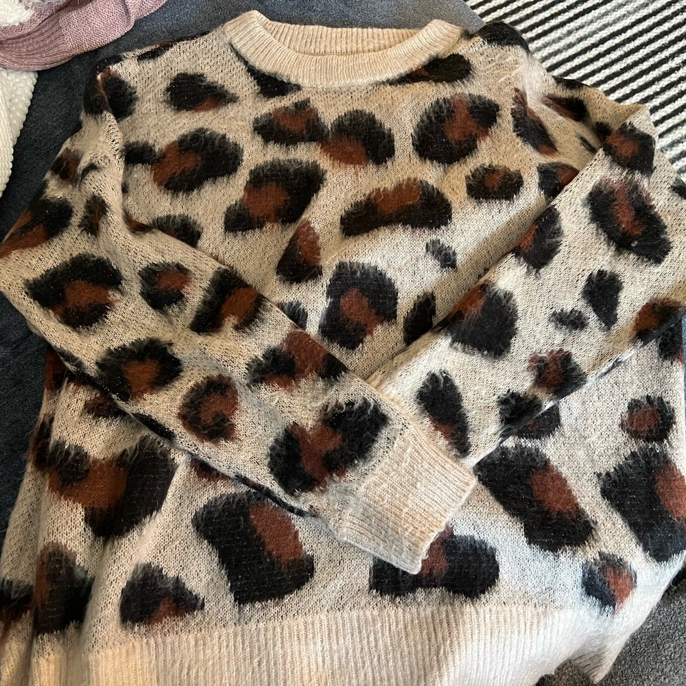 Leopard Print Women's Sweater